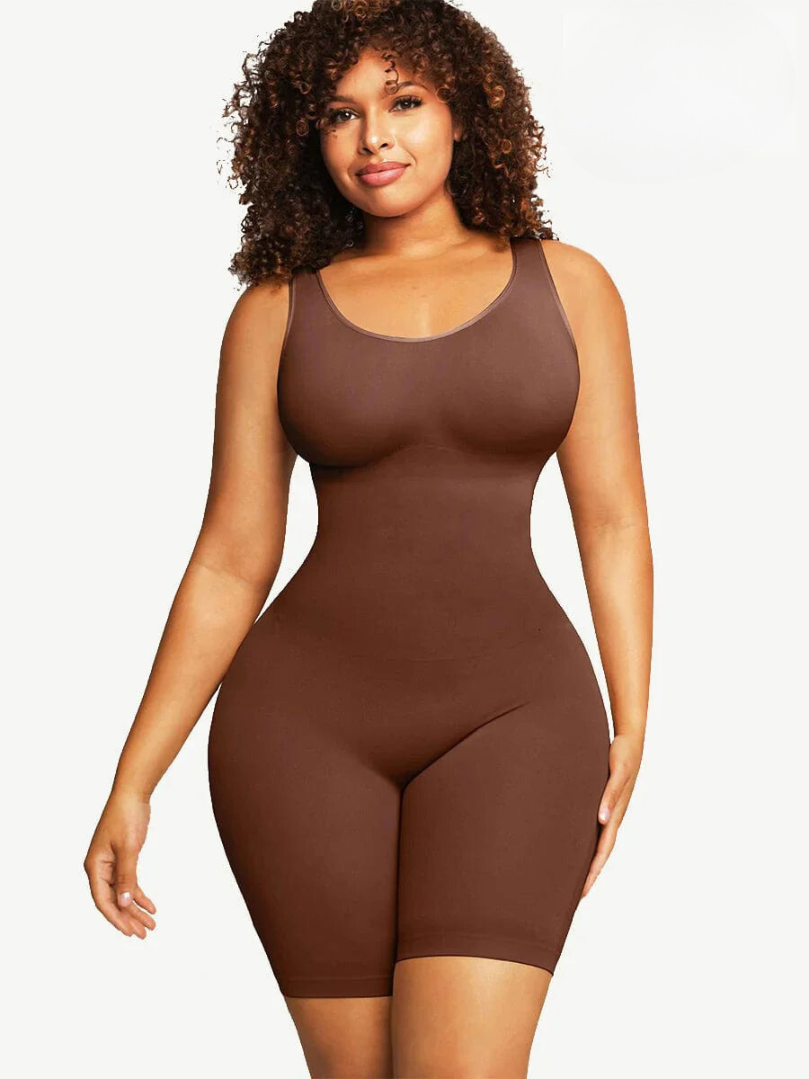 Round Neck Outerwear Shapewear Bodysuit