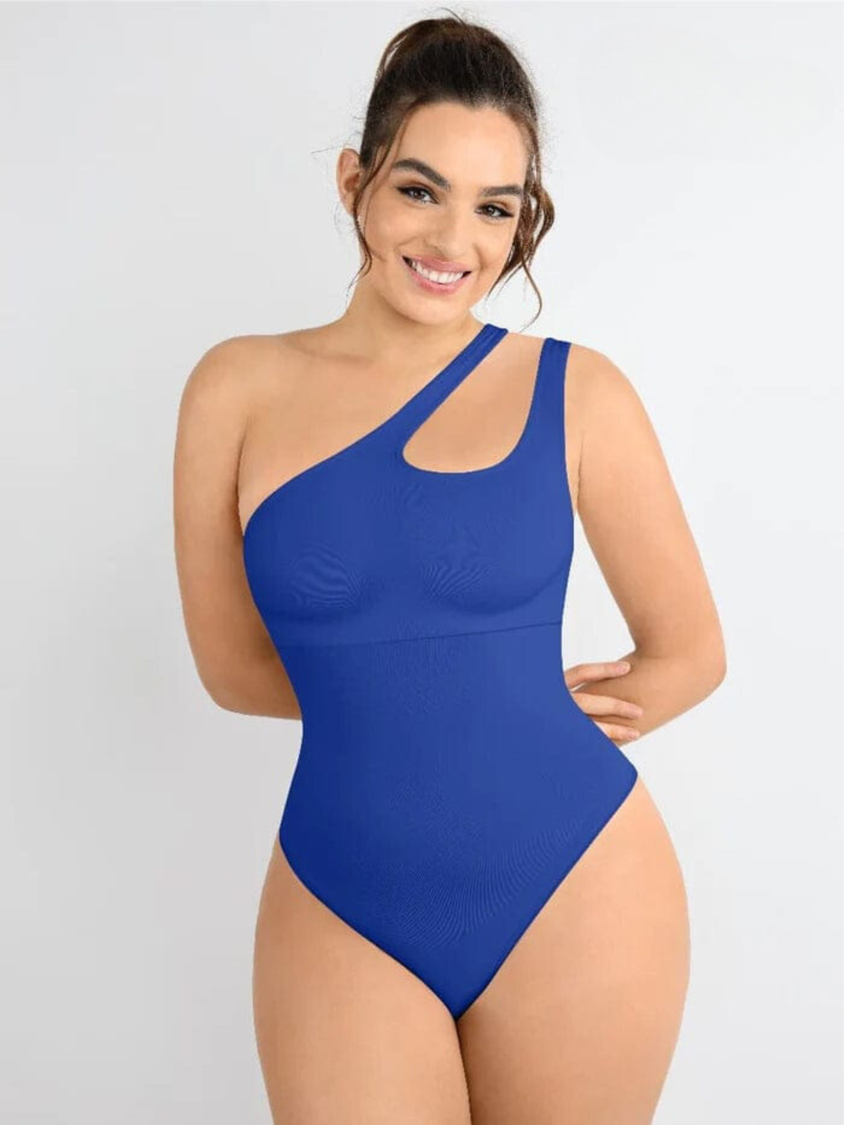 One-shoulder Waist and Abdomen Compression Shapewear Bodysuit