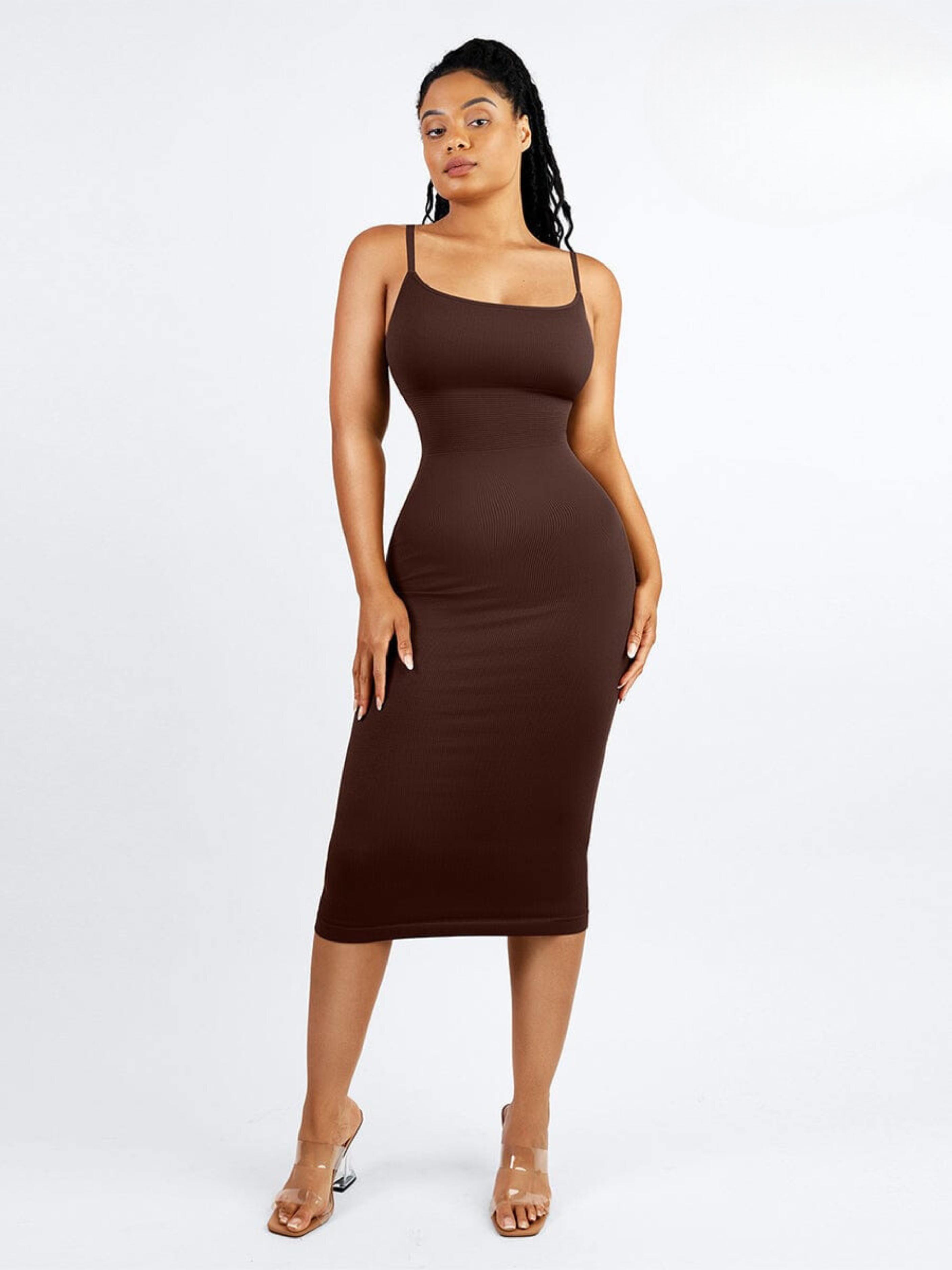 Seamless 360° Waist Control Midi Shaping Dress
